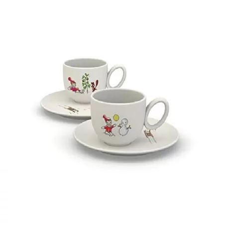 Niki e gli amici, Set di 2 tazze da cappuccino o colazione - Alessi
