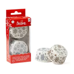 Pirottini muffin Gold & Silver Stars Mm. 50x32 Pezzi 36 - Decora