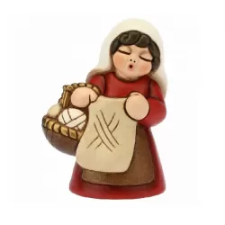 Donna che lavora a maglia, rosso - Thun