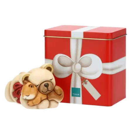 Teddy abbraccio con latta piccolo - Thun
