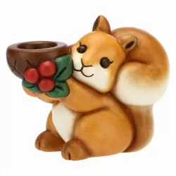 Porta candela con scoiattolo Preludio d'inverno - Thun