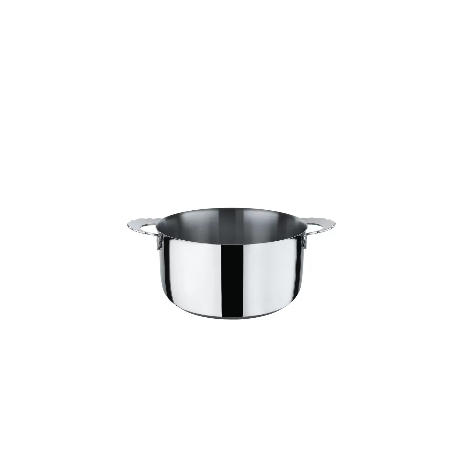 Alessi Pentola alta cm 24 + coperchio acciaio induzione Pots