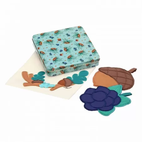 Confezione guantone, presina e canovaccio Preludio d'inverno - Thun