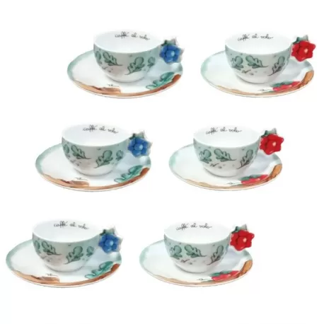 Set 6 tazzine espresso Preludio d'inverno - Thun