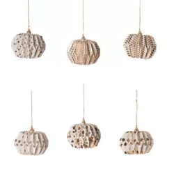 Origami danzanti, Decorazioni sfera bianco/oro - L'oca Nera