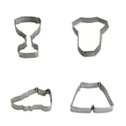 Tagliabiscotti calcio 4 pezzi da cm. 7 a 8x2 h.