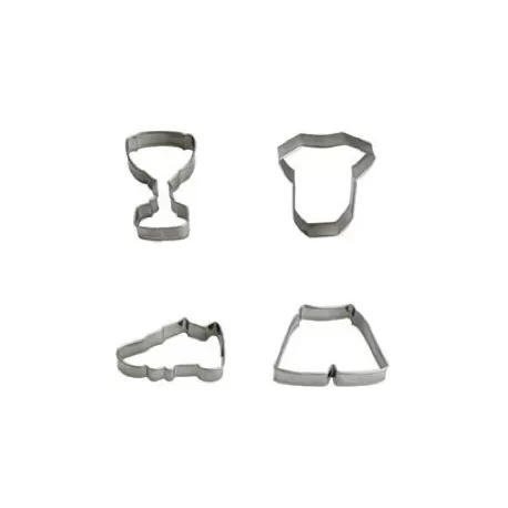 Tagliabiscotti calcio 4 pezzi da cm. 7 a 8x2 h.