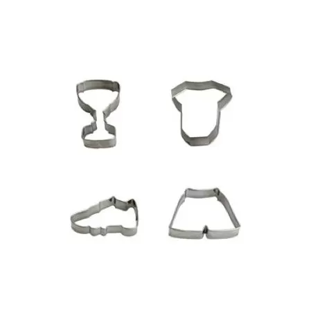 Tagliabiscotti calcio 4 pezzi da cm. 7 a 8x2 h.