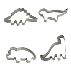 Tagliabiscotti dinosauri 4 pezzi da cm. 8,5 a 10x2 h.
