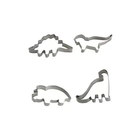 Tagliabiscotti dinosauri 4 pezzi da cm. 8,5 a 10x2 h.