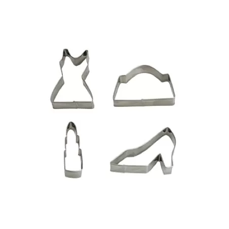 Tagliabiscotti fashion 4 pezzi da cm. 7 a 8x2 h.