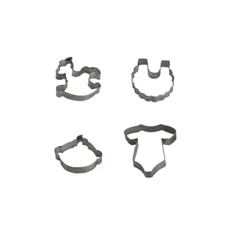 Tagliabiscotti baby 4 pezzi da cm. 7 a 8x2 h.