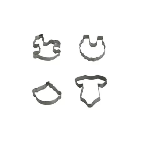 Tagliabiscotti baby 4 pezzi da cm. 7 a 8x2 h.