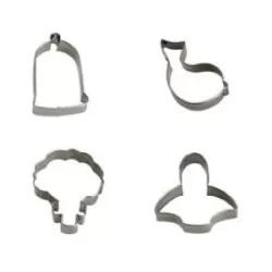 Tagliabiscotti primavera 4 pezzi da cm. 6,5 a 8x2 h.