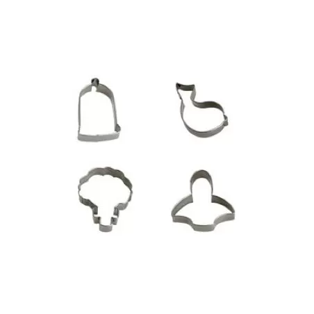 Tagliabiscotti primavera 4 pezzi da cm. 6,5 a 8x2 h.