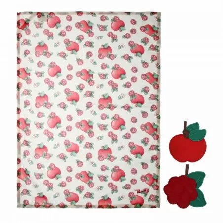 Set 2 presine e canovaccio Frutti rossi - Thun