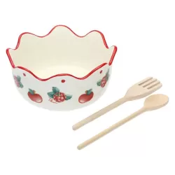 Insalatiera con mestoli Frutti rossi - Thun