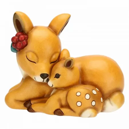 Cerbiatto con cucciolo 20 cm - Thun