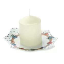 Candela con Piattino Chiaro di Luna - Thun