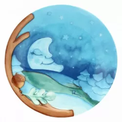 Piattino Chiaro di luna - Thun