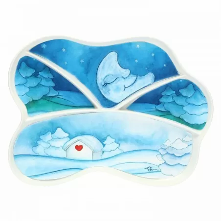 Antipastiera porcellana Chiaro di luna - Thun