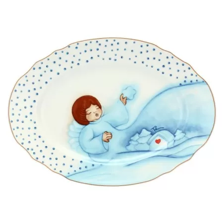 Vassoio in porcellana Chiaro di luna - Thun