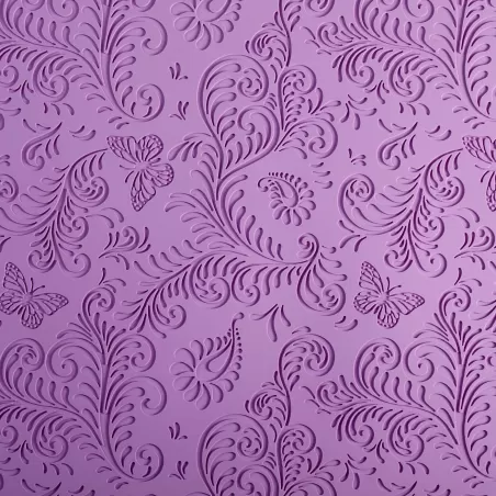 Tappetino silicone decoro Farfalle - Pavoni