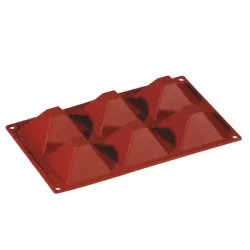 Stampo in silicone 6 porzioni Piramide - Pavoni