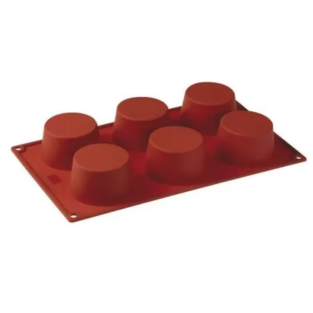 Stampo in silicone 6 porzioni Muffin - Pavoni