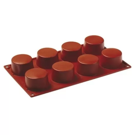 Stampo in silicone 8 porzioni Cilindro - Pavoni