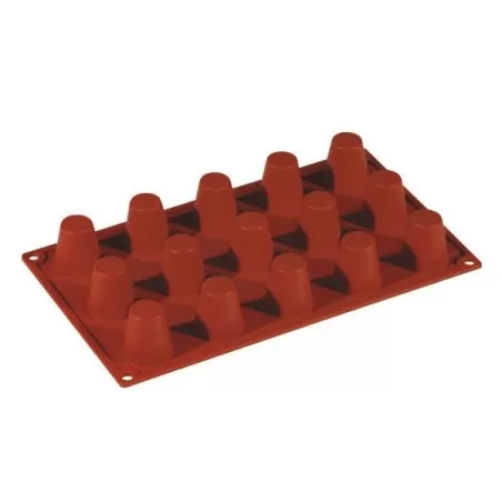 Stampo in silicone 15 porzioni Babà - Pavoni