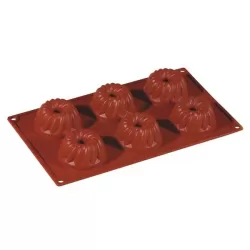 Stampo in silicone 6 porzioni Miniguglhupf - Pavoni