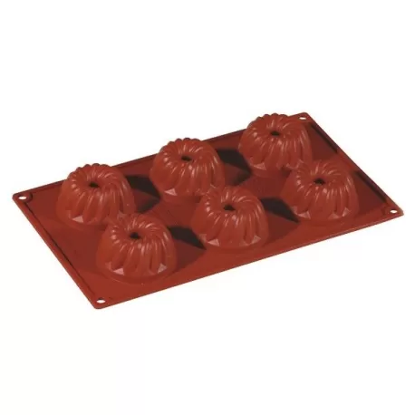 Stampo in silicone 6 porzioni Miniguglhupf - Pavoni