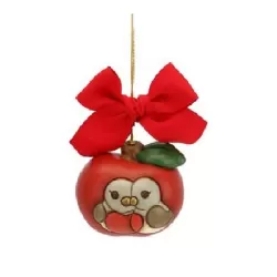 Addobbo mela con pettirossi grande - Thun