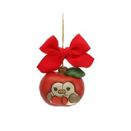 Addobbo mela con pettirossi grande - Thun