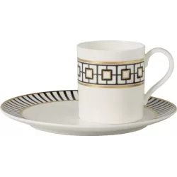 MetroChic Tazza caffe con piatto 2 pezzi - Villeroy & Boch