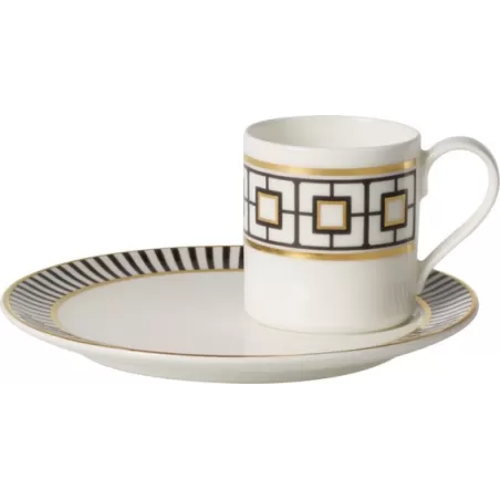 MetroChic Tazza espresso con piatto 2 pezzi - Villeroy & Boch