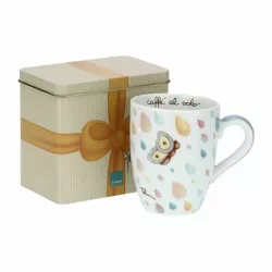 Mug con scatola in latta Pioggia di colori - Thun