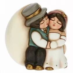 Coppia sposini piccoli su luna - Thun