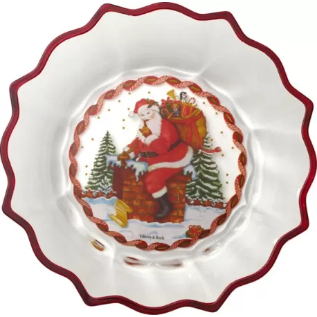Christmas Glass Accessories Ciotola, Babbo Nataleale tetto - Villeroy & Boch