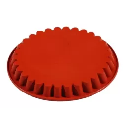 Tortiera crostata cannellata ampia silicone Ø cm. 28x3 h.