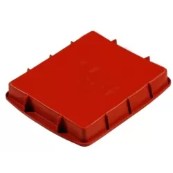 Tortiera rettangolare silicone Cm. 28x24x4 h. - Pavoni