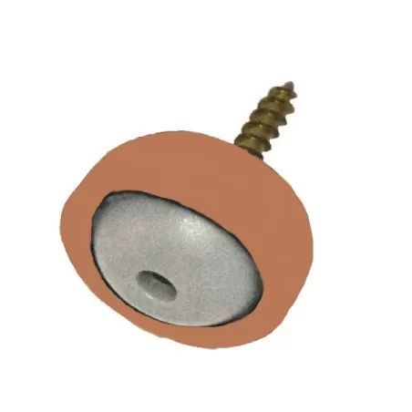 Piedino molleggiato antirumore Mm. 30, Marrone - Genius