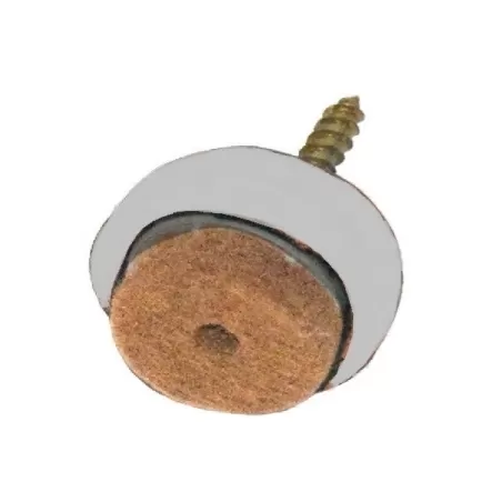 Piedino molleggiato antirumore Mm. 30, Grigio con feltro antigraffio - Genius