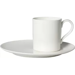 MetroChic blan Tazza caffe con piatto 2 pezzi - Villeroy & Boch
