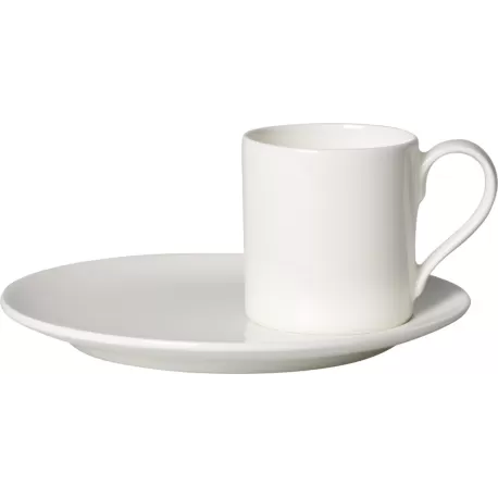 MetroChic blan Tazza espresso con piatto 2 pezzi - Villeroy & Boch