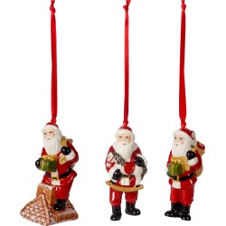 Nostalgic Ornaments Ornamenti Babbo Natale 3 pezzi - Villeroy & Boch