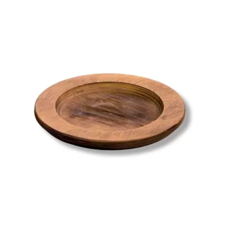 Vassoio tondo in legno Cm.20,2 Øx1,65 - Lodge