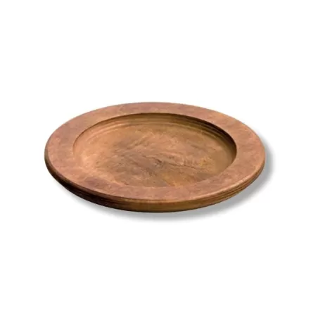 Vassoio tondo in legno Cm.24,1Øx1,75 - Lodge