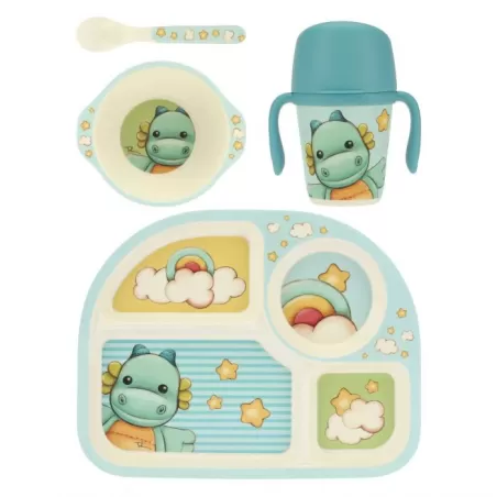 Set pappa grande bimbo draghetto vassioio, ciotolina, tazza e cucchiaino - Thun